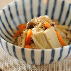 切り干し大根と高野豆腐の煮物