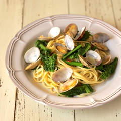 菜の花とあさりのパスタ