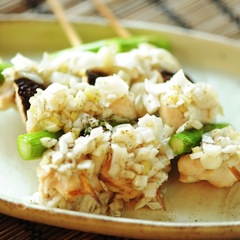 ねぎと山椒でいただく 焼き鳥