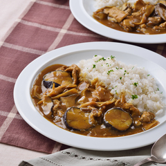 なすときのこのスパイシーカレー