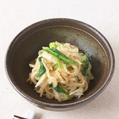 切り干し大根とかぶの葉の炒め煮