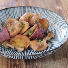 甘辛がおいしい 鶏とさつまいもの旨煮