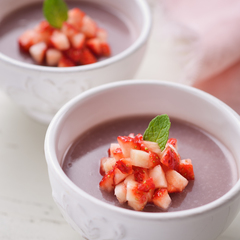 ベリーと甘酒のプリン