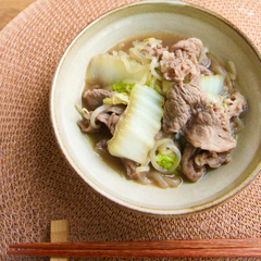 丼にも 牛肉と白菜のすき煮