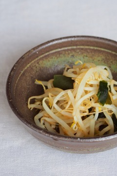 材料３つだけ わかめもやしポン酢