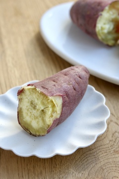 レンジでホクホク 蒸かしさつまいも