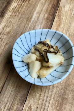 長いもの塩昆布わさびあえ