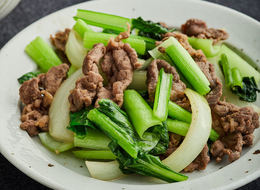 牛肉と小松菜の中華炒め