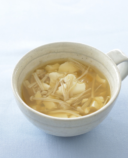 くずし豆腐の生姜スープ