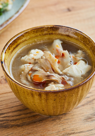 くずし豆腐の中華スープ
