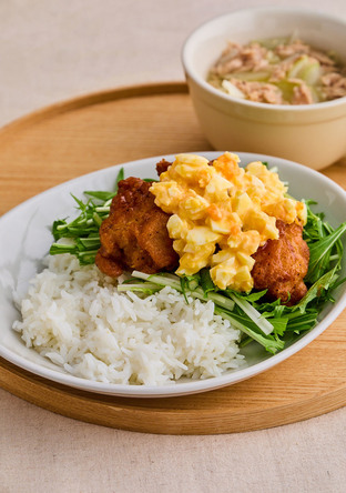 冷凍唐揚げでチキン南蛮丼