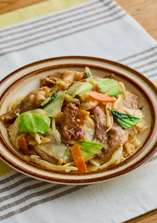 豚肉と野菜のこくうま炒め