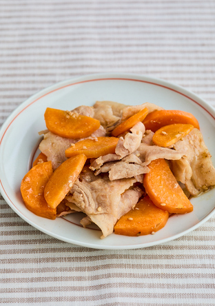 食材２つ！豚バラにんじん炒め