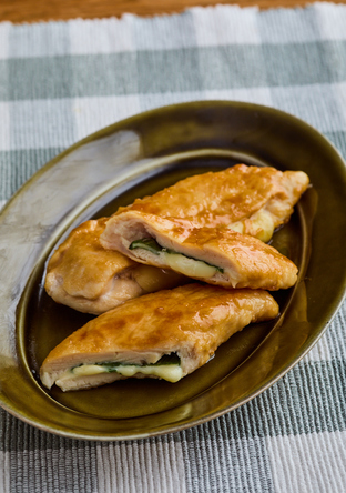 鶏ささ身のチーズはさみ焼き