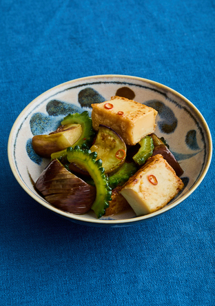 厚揚げと夏野菜の焼き浸し