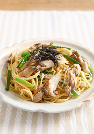 ツナときのこの和風パスタ