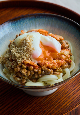 納豆キムチうどん