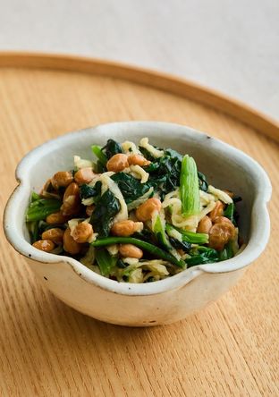 ほうれん草のそぼろ納豆