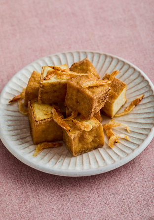 厚揚げと桜えびのカリカリ焼き