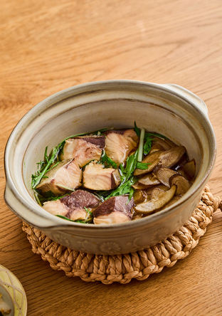 ぶりと水菜のはりはり鍋