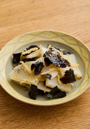 ほぼ塩０ 大根としょうがの海苔炒め