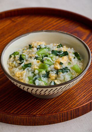 しらすと小松菜の卵雑炊