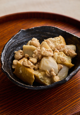 厚揚げと里いものめんつゆ煮