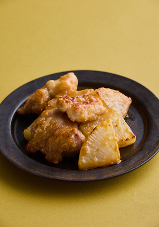 食材２つ 鶏肉と大根のみそ炒め