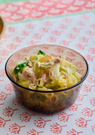 ツナとキャベツのマカロニサラダ