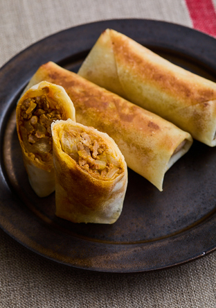 揚げない カレー春巻き