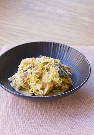 コンビニ食材で さばのみそマヨキャベツ