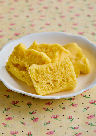 【離乳食・後期】かぼちゃのヨーグルト蒸しパン