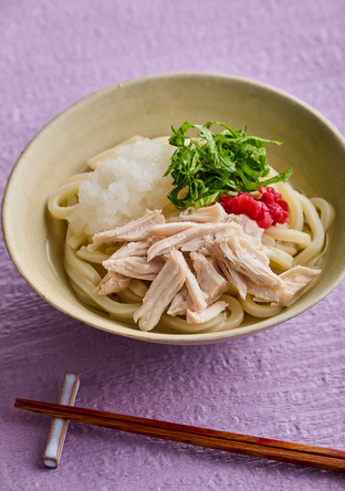 梅おろし鶏うどん