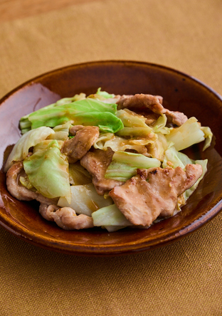 豚肉とキャベツのこくうまみそ炒め