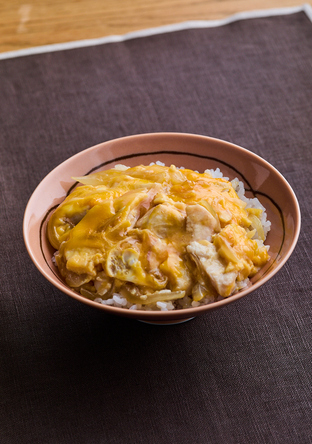 電子レンジで 鶏むね親子丼