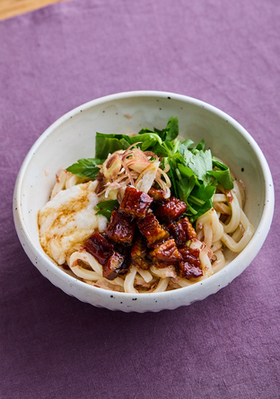 うなぎとろろぶっかけ 冷うどん