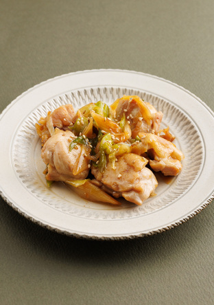 鶏もも肉とねぎの照り焼き