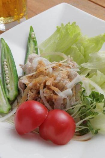 夏野菜たっぷり冷しゃぶ