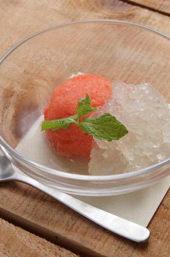 甘い土佐トマトのペアデザート