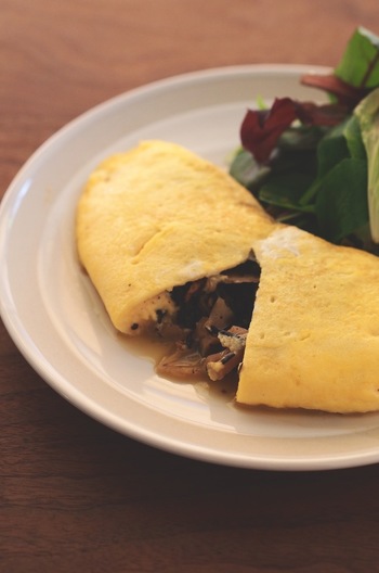 ひじきたっぷり 和風オムレツ