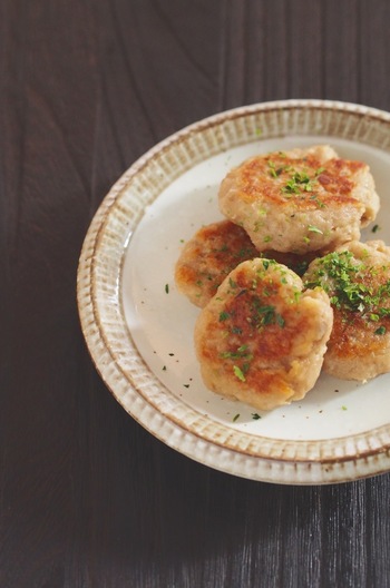 さといも煮で「いも餅」