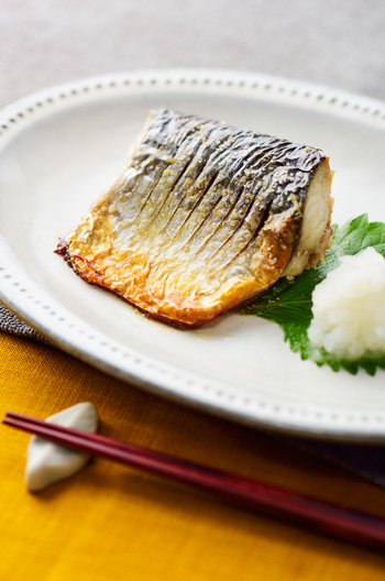 鯖の塩焼き 大根おろし添え