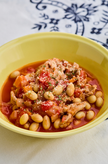 ごろごろ具たっぷりポークビーンズ