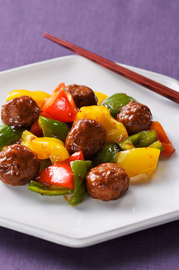 彩り野菜肉団子