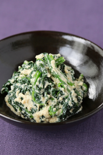 豆腐なめらか ほうれん草の白あえ