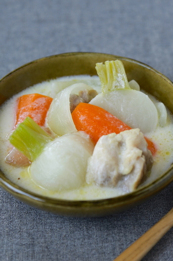 脂質を抑えた クリームシチュー