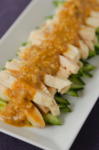 塩麹でしっとりバンバンジー