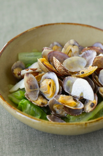 塩分控えめ あさりの酒蒸し