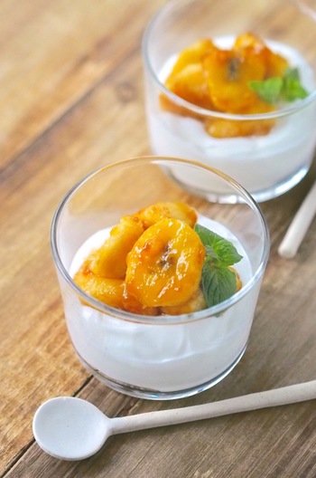 キャラメルバナナヨーグルト