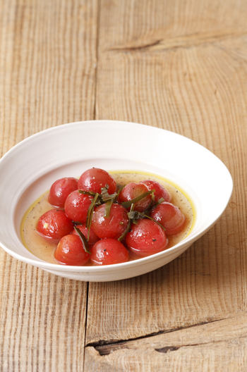 昆布とミニトマトのマリネ